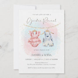 Invitación Boho Gender Reveal Invitation Neutral Baby