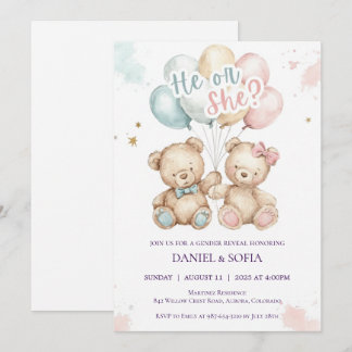 Invitación Boho Gender Reveal Invitation Neutral Baby
