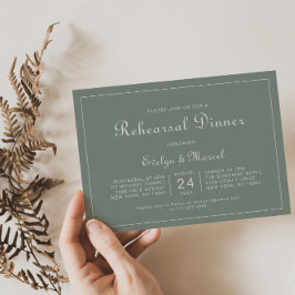 Invitación Boho Green Destination Floral Test Dinner