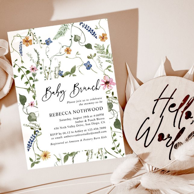 Invitación Boho Greenery Baby Brunch Shower (Subido por el creador)