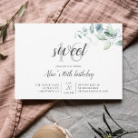 Invitación `Boho Greenery Eucalyptus Sweet 16<br><div class="desc">El bouquet de boho de eucalipto.</div>