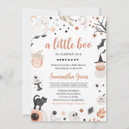 Invitación Boho Halloween Baby Shower