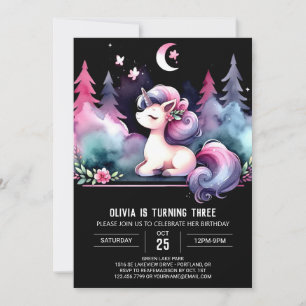 Invitación Boho Happy Horse Birday