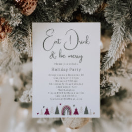 Invitación Boho Heart come bebidas y se convierte en fiesta d