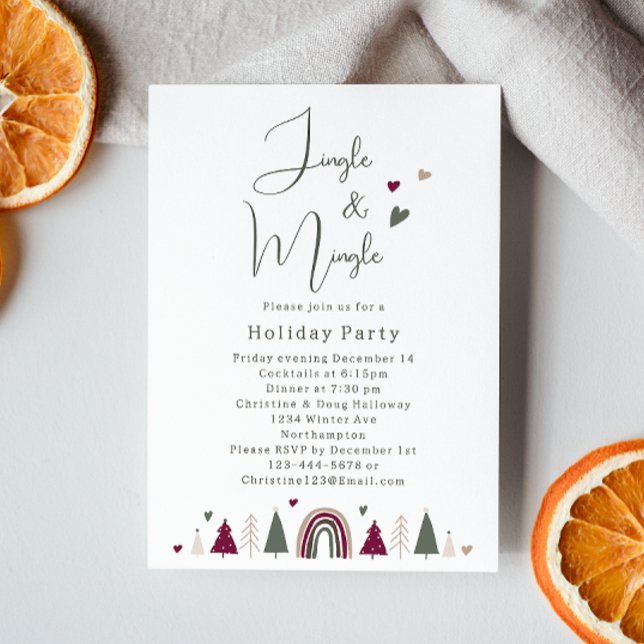 Invitación Boho Hearts Jingle y Fiesta de la Fiesta del Mingl (Subido por el creador)