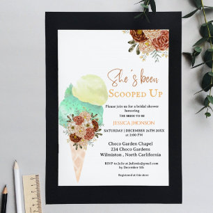 Invitación Boho helado de ducha de novia que le han sacado.