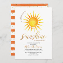 Boho Hello Sunshine acuarela ducha bebé
