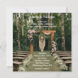 Invitación Boho Hippie Boda