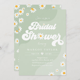 Invitación Boho Hippy Vibes Sage Green Festival Ducha de novi