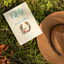 Boho Horseshoe Wildflowers 50º cumpleaños