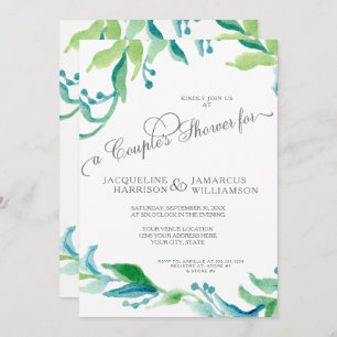 Invitación BOHO Jardín al aire libre Olive Branch Parejas Duc