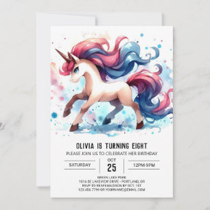 Invitación Boho Kids Horse Birthday
