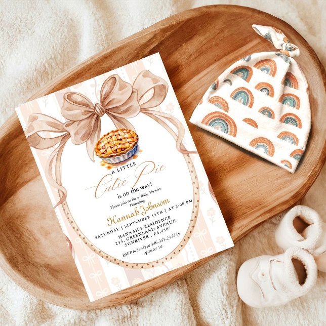 Invitación Boho lindo Pequeño Pie en camino a Caer bebé Ducha (Subido por el creador)