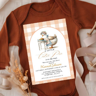 Invitación Boho Little Cutie Pie Acción de Gracias Baby Showe