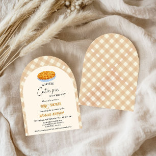 Invitación Boho Little Cutie Pie Acción de Gracias Baby Showe