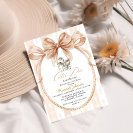 Invitación Boho Little Cutie Pie Thanksgiving Baby Shower