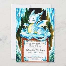 Invitación Boho Little Dragon Baby Shower