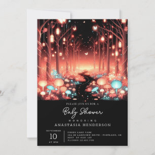 Invitación Boho Little Enchant Forest Baby Shower