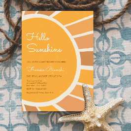 Invitación Boho Little ray of Sunshine Baby Shower