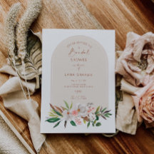 Boho Magnolia Invitation Bridal Shower Fiesta L201
