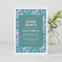 Boho Mandala Flor Colorida Groovy Ducha de novia