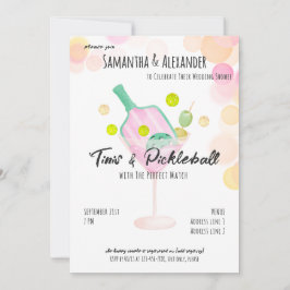 Invitación Boho Martini Bridal Coudal Shower