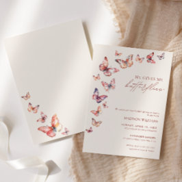 Invitación Boho Me Da Una Ducha De Novias De Mariposas
