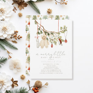 Invitación Boho Merry Little Baby Ropa Lavadora Baby Shower