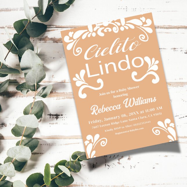 Invitación Boho Mexican Fiesta Cielito Lindo Baby Shower (Subido por el creador)