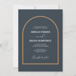 Invitación Boho Moda Boda Arco Moderno Boda Minimalista I