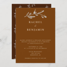 Boho Moda Boda Elegant Terracotta Botanica