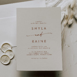 Invitación Boho Moda Bohemian Cream Casual Boda
