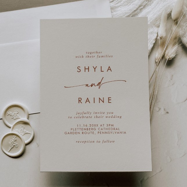 Invitación Boho Moda Bohemian Cream Casual Boda (Subido por el creador)