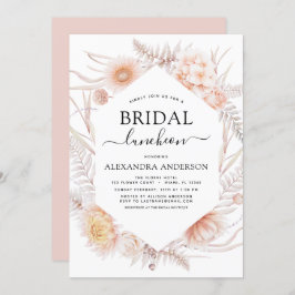 Invitación Boho Moda Bridal Shower Luncheon Dusty Desierto Ro