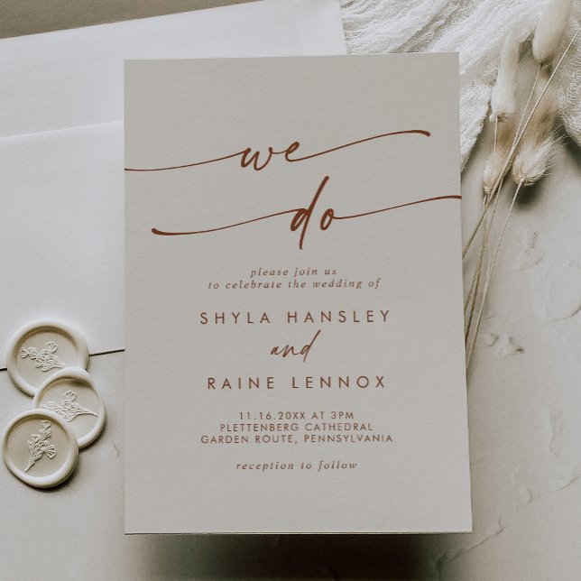 Invitación Boho Moda Cream Bohemian Hacemos Boda (Subido por el creador)