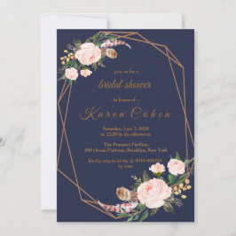 Invitación Boho Moda Floral Bridal Shower