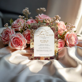 Invitación Boho Moda Floral Love In Bloom Bridal Shower