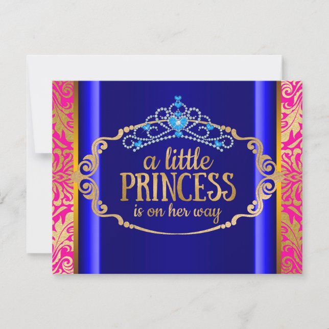 Invitación Boho Moda India Princesa Baby Shower (Anverso)