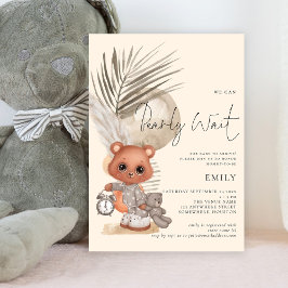 Invitación Boho Moda podemos esperar a Baby Shower