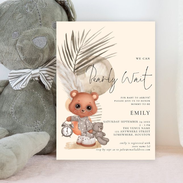 Invitación Boho Moda podemos esperar a Baby Shower (Subido por el creador)