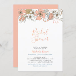 Invitación Boho Moda Primavera Floral Boda Boda Ducha Invi