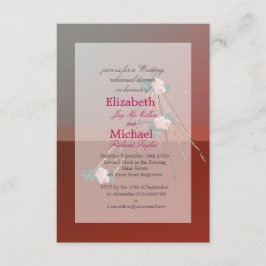 Invitación Boho Moda Teepee / Tipi Boda Ensayo Cena