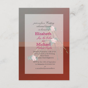 Invitación Boho Moda Teepee / Tipi Boda Ensayo Cena