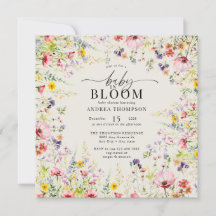 Boho Moda Wildflower Baby Shower | Bebé en flor