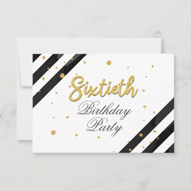 Invitación Boho moderno 60 cumpleaños (Anverso)