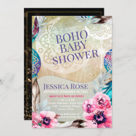 Invitación Boho Moon Mama Baby Shower