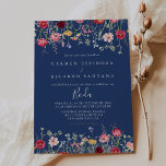 Invitación Boho Multicolor Flor silvestre Boda español<br><div class="desc">La invitación nupcial española de flor silvestre boho es perfecta para un boda rústico. El diseño se compone de una variedad multicolor de flores rosadas,  rubíes,  violetas,  violetas,  amarillas,  blancas,  violetas,  rojas y borgoñas.</div>