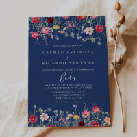 Boho Multicolor Flor silvestre Boda español