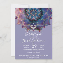 Invitación Boho Nebula Bloom | Diseño de Mandala