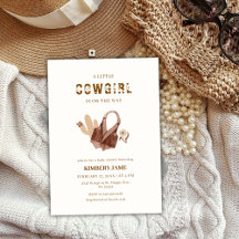 Boho Neutral Cactus Western Cowgirl Baby Shower